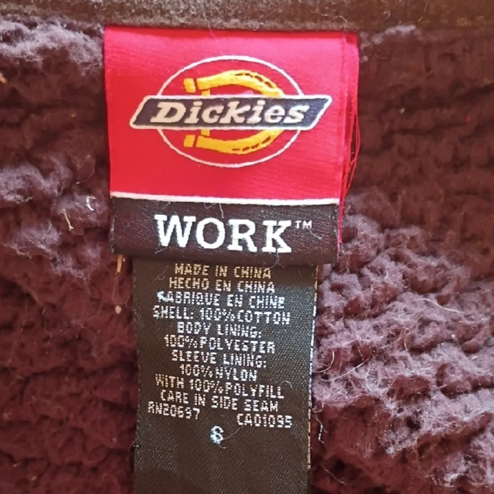 Dickies Red and Black Checkered Chore Coat Style Jacket. Size Small. - Picture 2 of 11